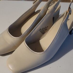 Worthington Cream Slingback Heels